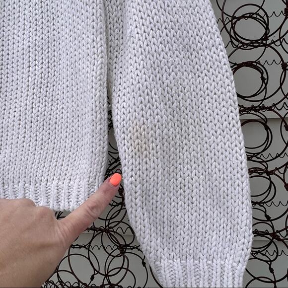 Vintage 90s knitted by hand pastel sweater fair isle medallion neckline - Picture 5 of 5